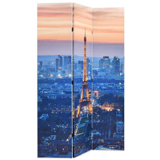 Biombo dobrável Paris à noite 120x170 cm