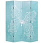 Biombo dobrável com estampa de borboleta azul 160x170 cm