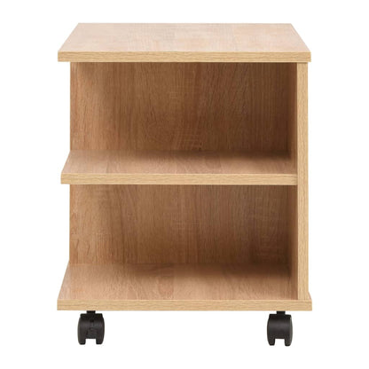 Estante com rodas 50x35x42 cm cor carvalho