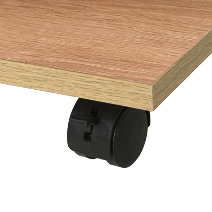Estante com rodas 50x35x42 cm cor carvalho