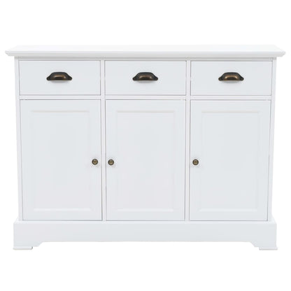 Aparador com 3 portas em MDF e madeira de pinho 105x35x77,5 cm