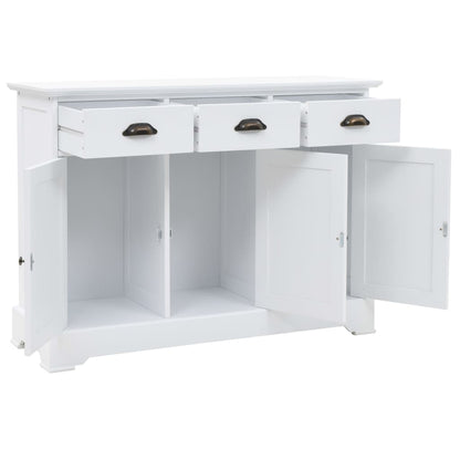 Aparador com 3 portas em MDF e madeira de pinho 105x35x77,5 cm