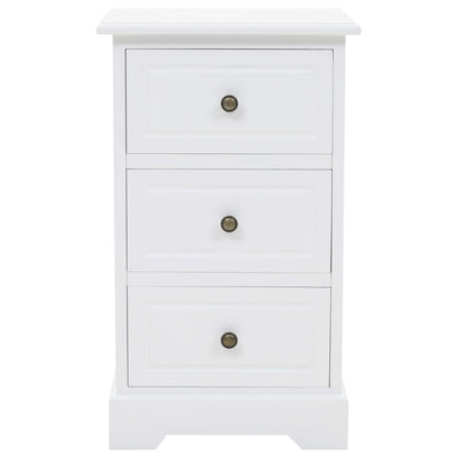 Mesa de cabeceira em MDF e madeira de pinho 35x32x59 cm