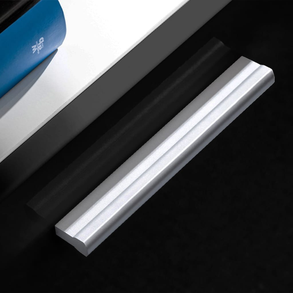 Conj. unidades de parede p/ TV luzes LED preto brilhante, 5 pcs