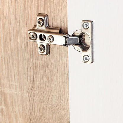 Unidade de parede para TV c/ luzes LED carvalho sonoma e branco