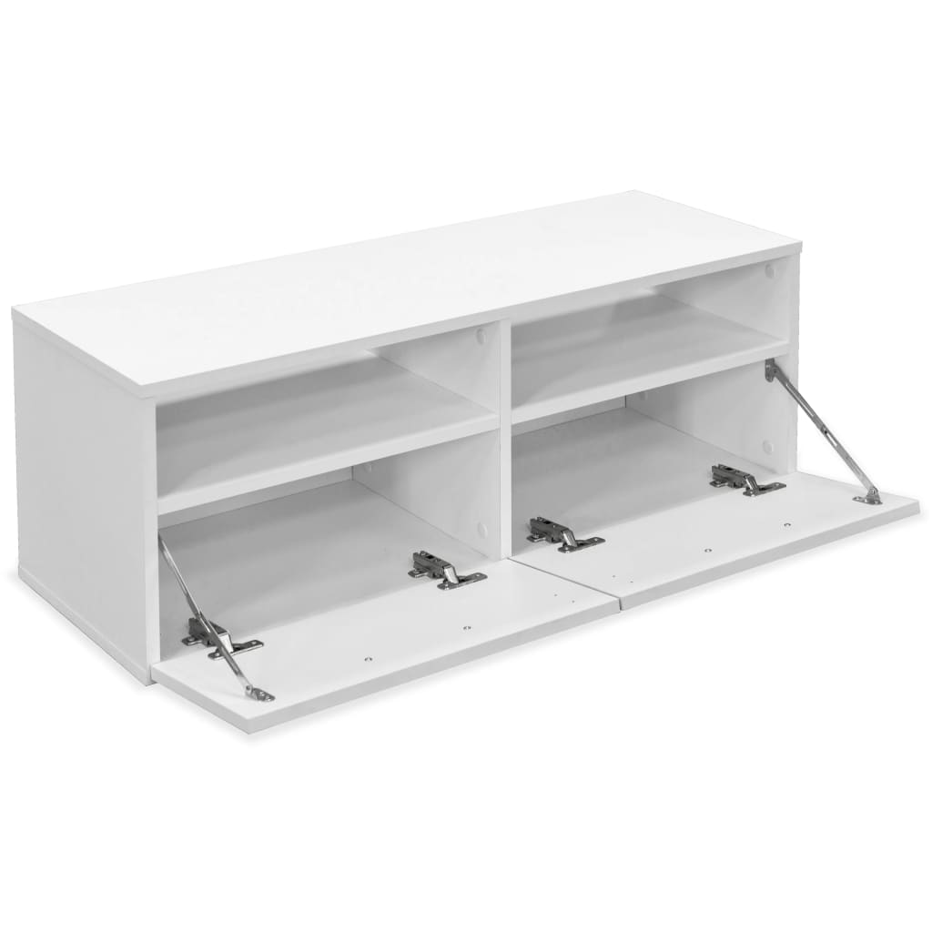 Móveis de TV aglomerado branco, 2 pcs