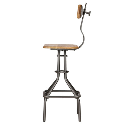 Cadeiras de bar 2 pcs madeira teca recuperada maciça