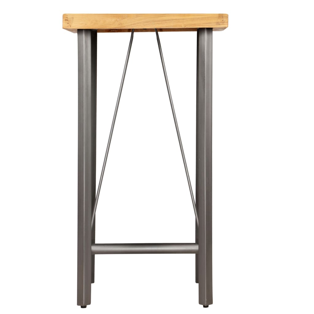 Conjunto de bar 3 pcs teca recuperada maciça
