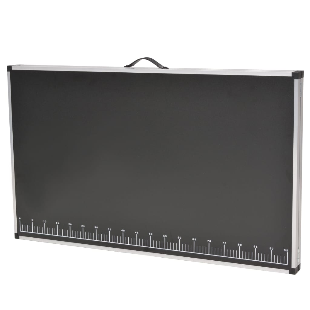 Mesa/bancada de trabalho dobrável MDF e alumínio 200x60x78 cm