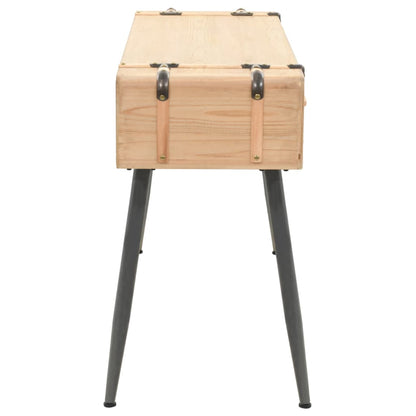 Mesa consola madeira de abeto maciça 115x40,5x76 cm