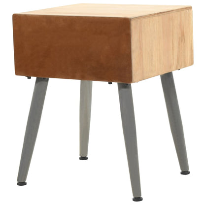 Mesa-de-cabeceira madeira de abeto maciça 43x38x50 cm