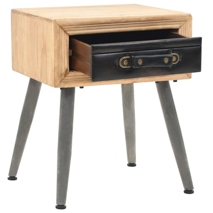 Mesa-de-cabeceira madeira de abeto maciça 43x38x50 cm