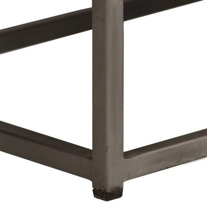 Móvel de TV em teca reciclada e aço