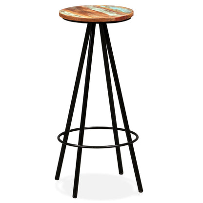 Conjunto de bar 3 pcs madeira recuperada maciça