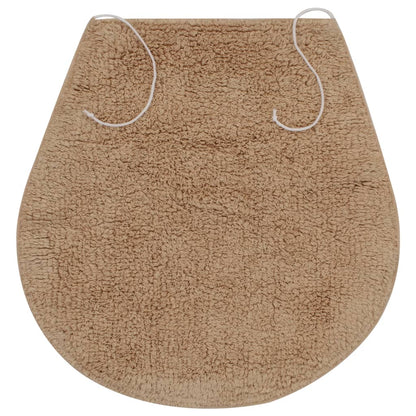 Conjunto tapetes de casa de banho 3 pcs tecido bege