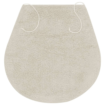Conjunto tapetes de casa de banho 3 pcs tecido branco