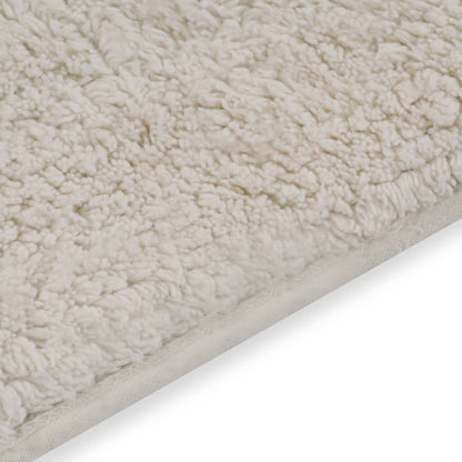 Conjunto tapetes de casa de banho 2 pcs tecido branco