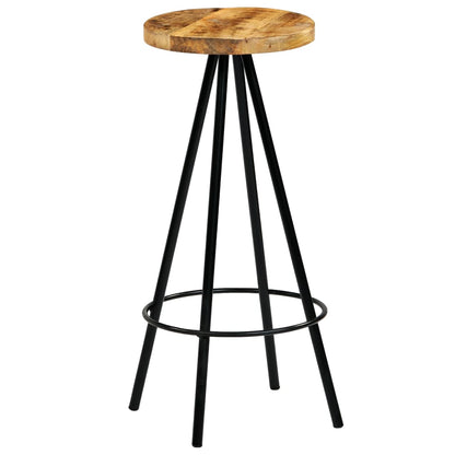 Cadeiras de bar 2 pcs madeira de mangueira maciça