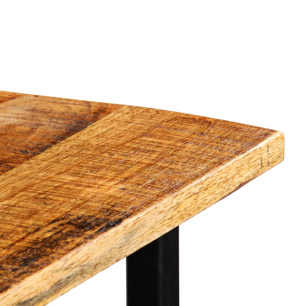 Conjunto de bar 5 pcs madeira de mangueira maciça 120x60x107 cm