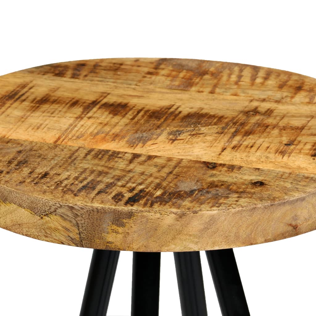 Conjunto de bar 5 pcs madeira de mangueira maciça 120x60x107 cm
