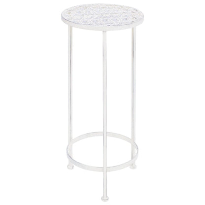 Suporte para plantas 3 pcs estilo vintage metal antigo branco