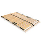 Estrado de ripas com 28 ripas 7 zonas 100x200 cm