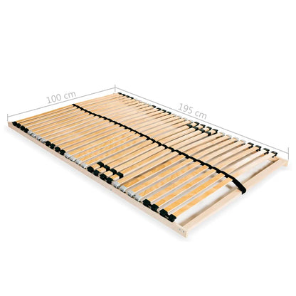 Estrado de ripas com 28 ripas 7 zonas 100x200 cm