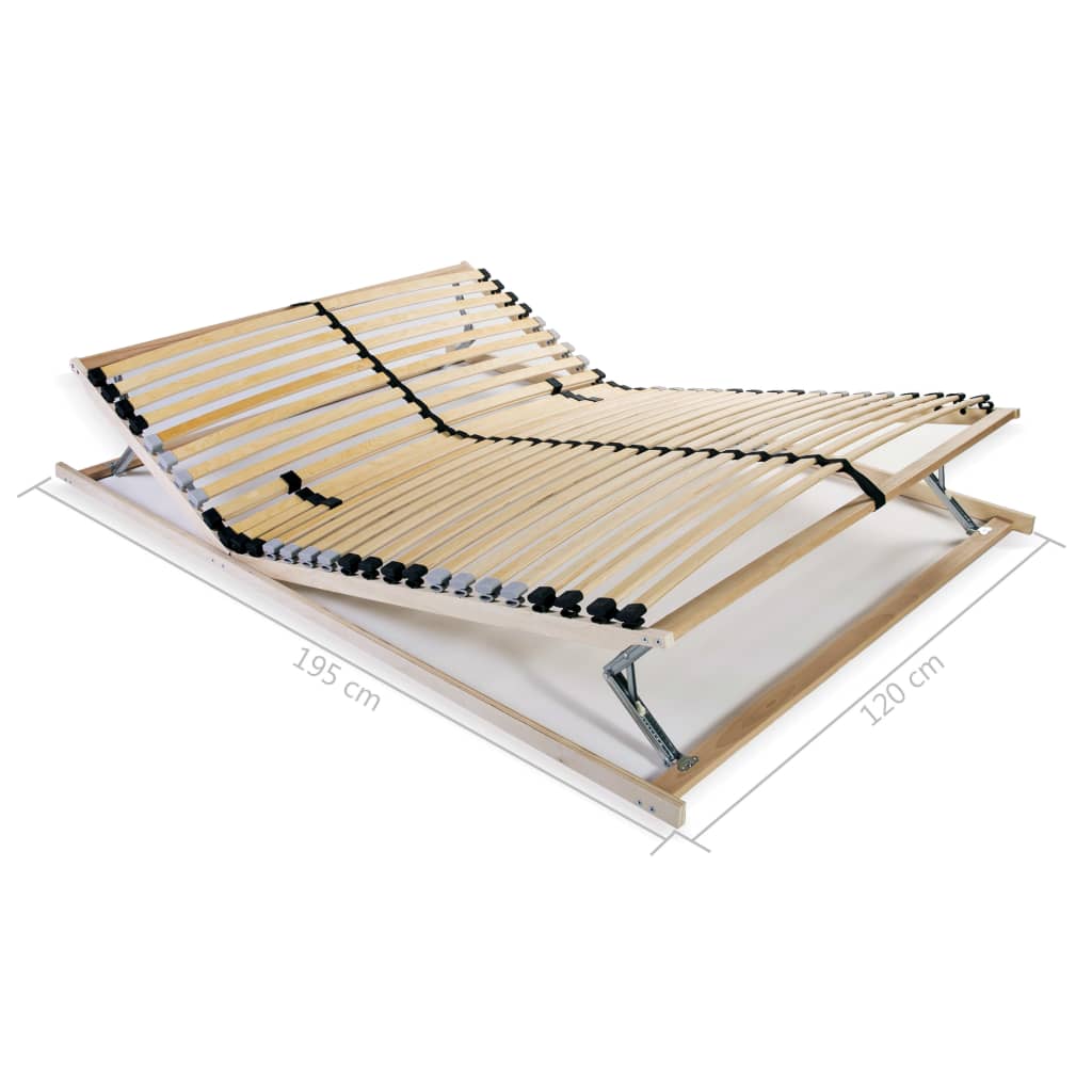 Estrado de ripas com 28 ripas 7 zonas 120x200 cm