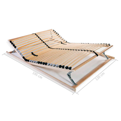 Estrado de ripas com 28 ripas 7 zonas 120x200 cm