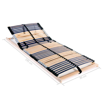 Estrado de ripas com 42 ripas 7 zonas 90x200 cm