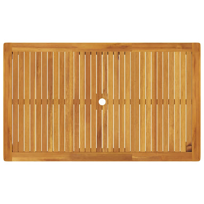 Mesa de jardim 150x90x74 cm madeira de acácia maciça