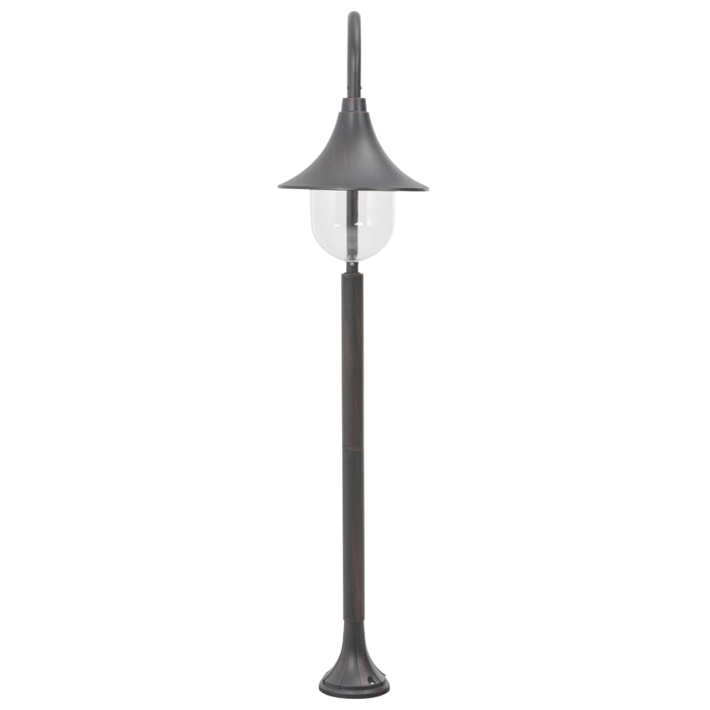 Candeeiro de pé para jardim E27 120 cm alumínio bronze