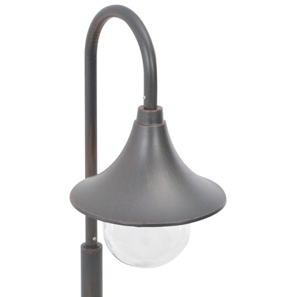 Candeeiro de pé para jardim E27 120 cm alumínio bronze