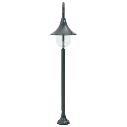 Candeeiro de pé para jardim E27 120 cm alumínio verde escuro
