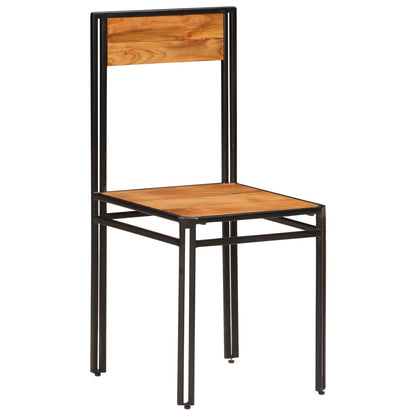 Cadeiras de jantar 2 pcs madeira acácia maciça