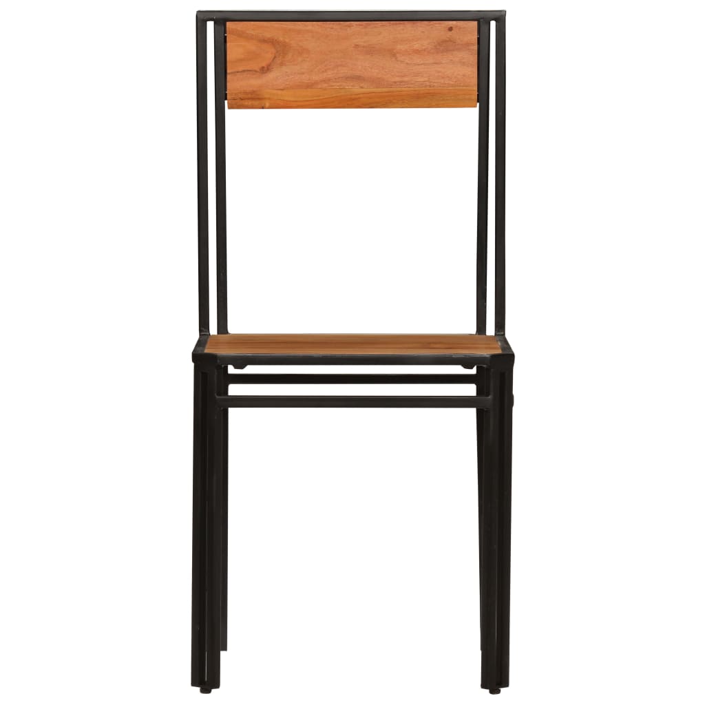 Cadeiras de jantar 2 pcs madeira acácia maciça