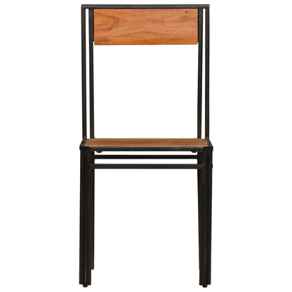 Cadeiras de jantar 2 pcs madeira acácia maciça