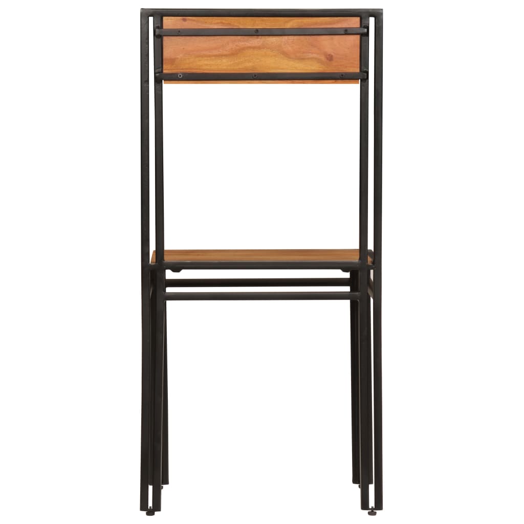 Cadeiras de jantar 2 pcs madeira acácia maciça