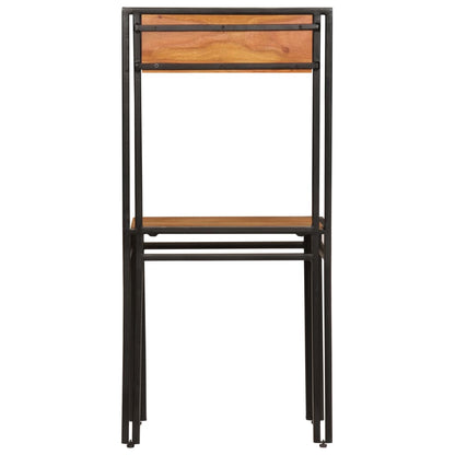 Cadeiras de jantar 2 pcs madeira acácia maciça