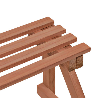 Suporte para plantas de 3 níveis madeira de cedro 48x45x40 cm