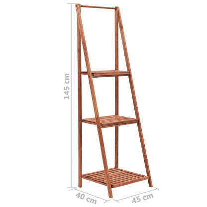 Suporte para plantas madeira de cedro 45x40x145 cm