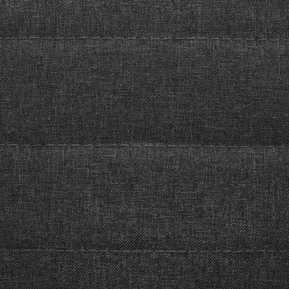 Cadeiras de jantar 4 pcs tecido cinzento-escuro