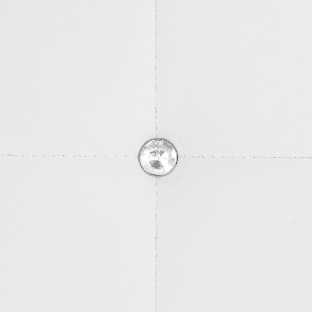 Cadeiras de jantar 2 pcs couro artificial branco