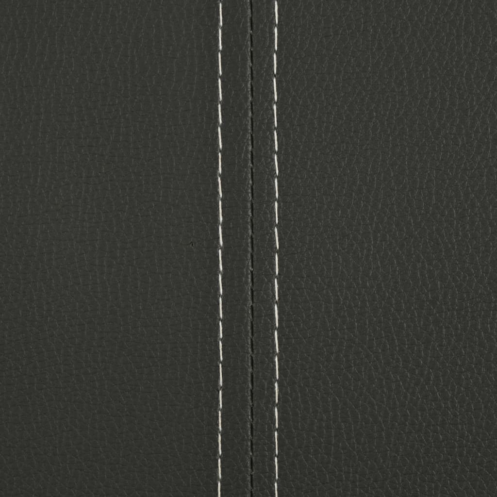 Cadeiras de jantar cantilever 4 pcs couro artificial cinzento