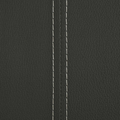 Cadeiras de jantar cantilever 4 pcs couro artificial cinzento