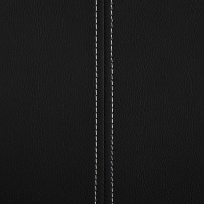 Cadeiras de jantar cantilever 2 pcs couro artificial preto