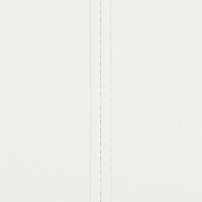 Cadeiras de jantar cantilever 4 pcs couro artificial branco