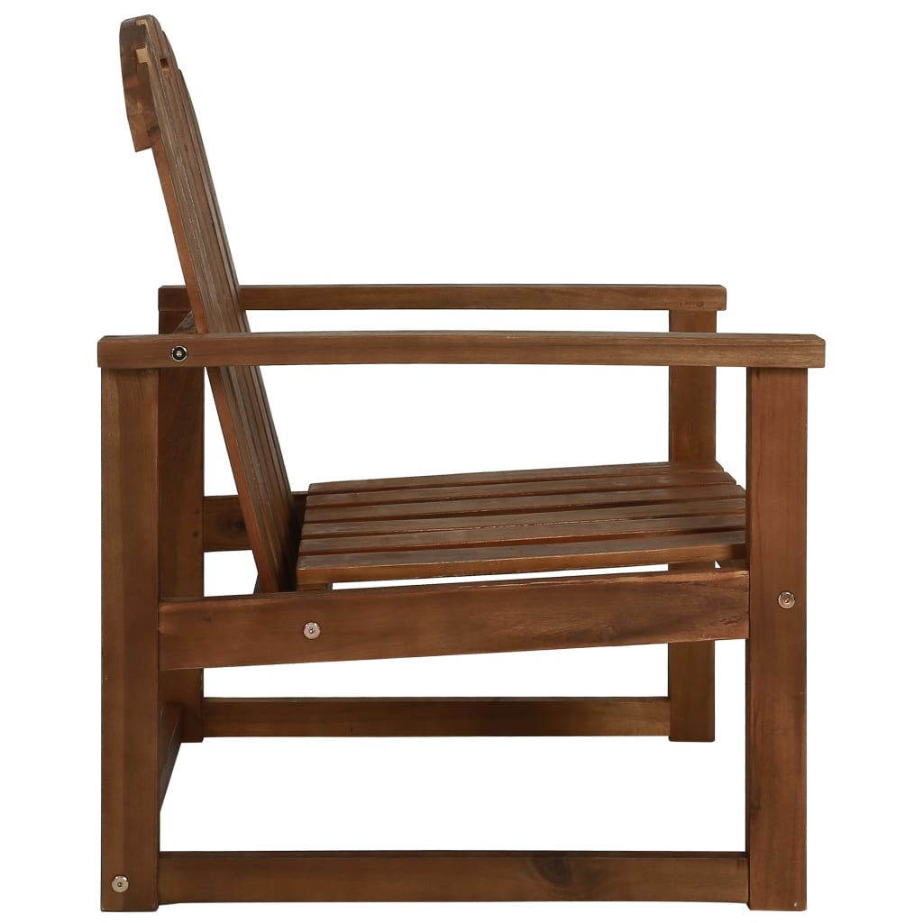 Cadeiras de jardim 2 pcs madeira de acácia maciça