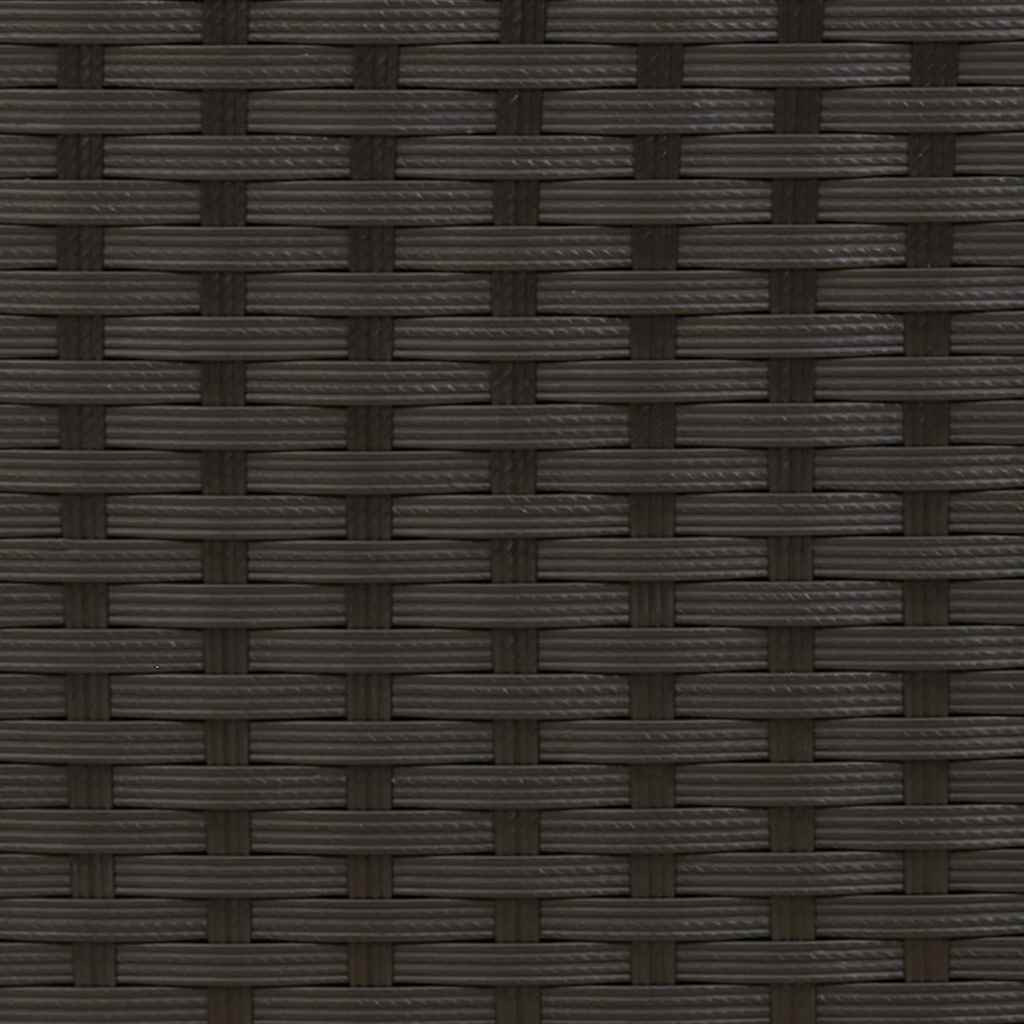 Cadeiras de exterior empilháveis 2 pcs vime PE preto