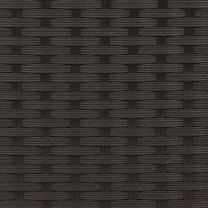 Cadeiras de exterior empilháveis 2 pcs vime PE preto